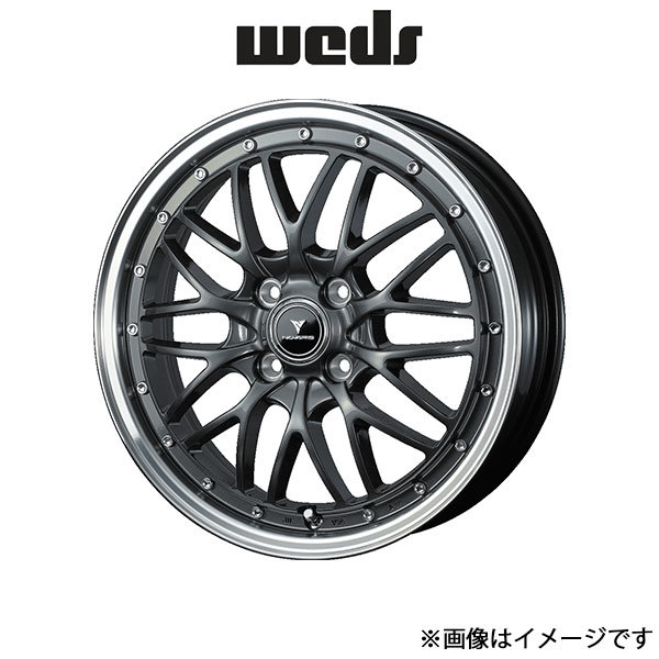 ウェッズ ノヴァリス アセット M1 アルミホイール 4本 ワゴンR MH23S 15インチ ガンメタ/リムポリッシュ 0041070 WEDS NOVARIS ASSETE M1_画像1