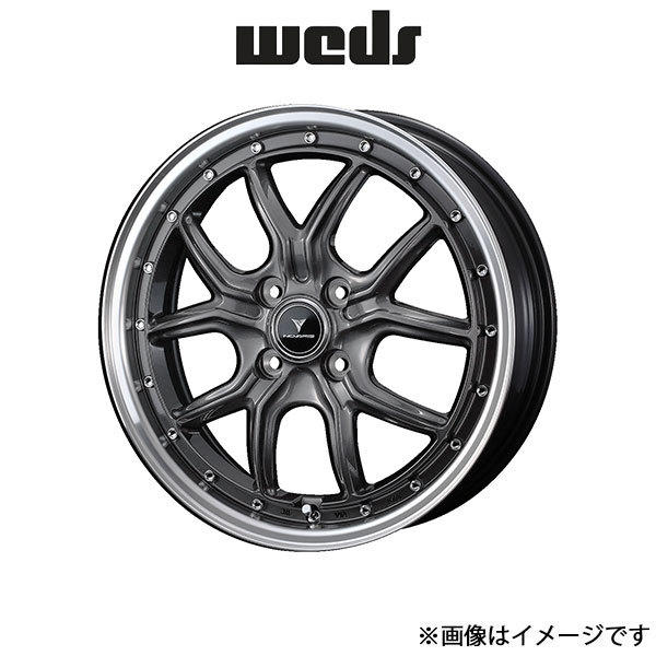 ウェッズ ノヴァリス アセット S1 アルミホイール 4本 ミラ L270系 16インチ ガンメタ/リムポリッシュ 0041340 WEDS NOVARIS ASSETE S1_画像1