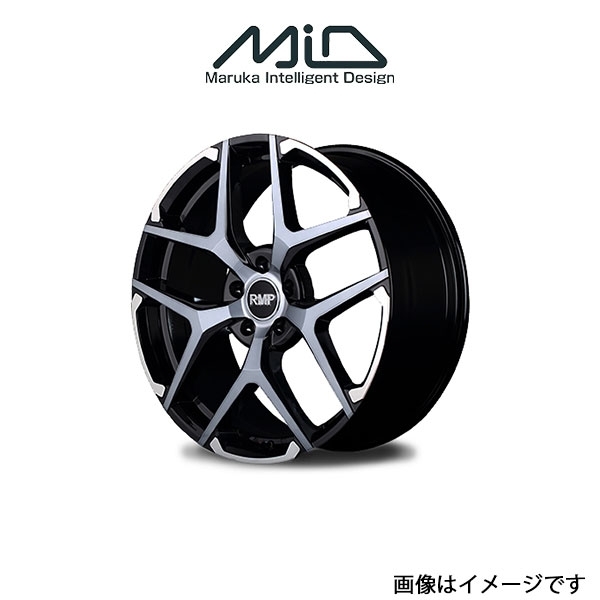 MID RMP 025FX アルミホイール 1本 ヤリスクロス MXPJ15(18×7J 5-114.3 INSET42 ブラックポリッシュ/ハイブリッドクリア(シルバー))_画像1