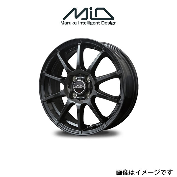 MID シュナイダー スタッグ アルミホイール 1本 ルクラ L455F/L465F(15×4.5J 4-100 INSET43 ストロングガンメタ)SCHNEIDER STAG_画像1