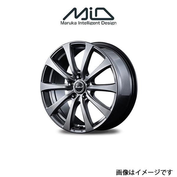 MID ユーロスピード NEW G10 アルミホイール 1本 ワゴンR MH21S/MH22S(14×4.5J 4-100 INSET45 メタリックグレー)EUROSPEED_画像1