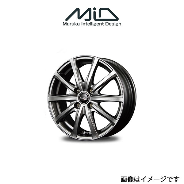 MID ユーロスピード V25 アルミホイール 1本 ワゴンR MH35/MH55(14×4.5J 4-100 INSET45 メタリックグレー)EUROSPEED V25_画像1