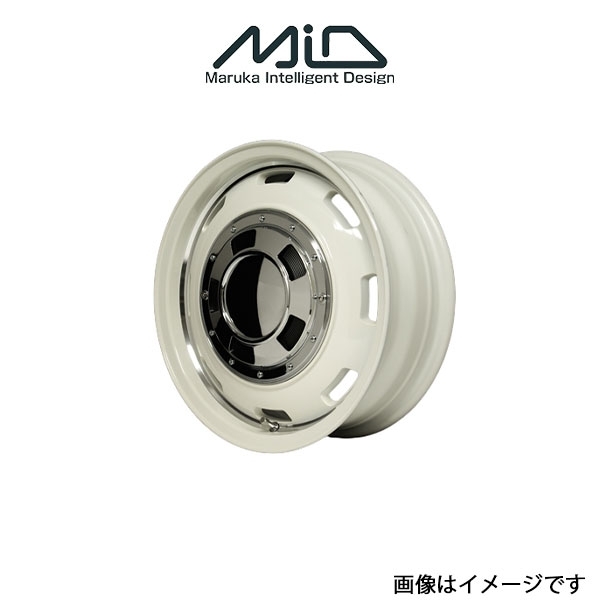 MID ガルシア シスコ アルミホイール 1本 ムーブ LA100S/LA110S(15×4.5J 4-100 INSET45 オールドイングリッシュホワイト)GARCIA CISCO_画像1