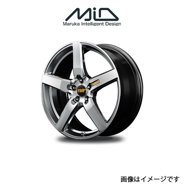 MID RMP 050F アルミホイール 1本 マークX 120系(18×8J 5-114.3 INSET42 ハイパーメタルコート/ミラーカット)_画像1