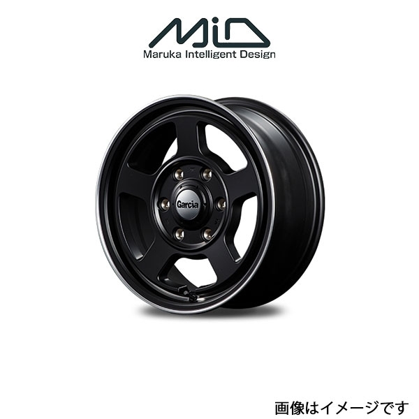 MID ガルシア シカゴ5 アルミホイール 1本 ハイエース/レジアスエース 200系(16×6.5J 6-139.7 INSET38 セミグロスブラック)GARCIA CHICAGO_画像1