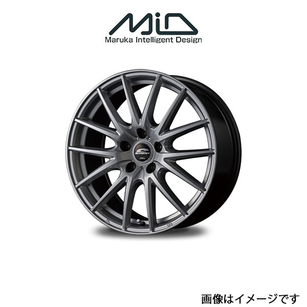 MID シュナイダー SQ27 アルミホイール 1本 ラッシュ 200系(16×6.5J 5-114.3 INSET53 メタリックシルバー)SCHNEIDER SQ27_画像1