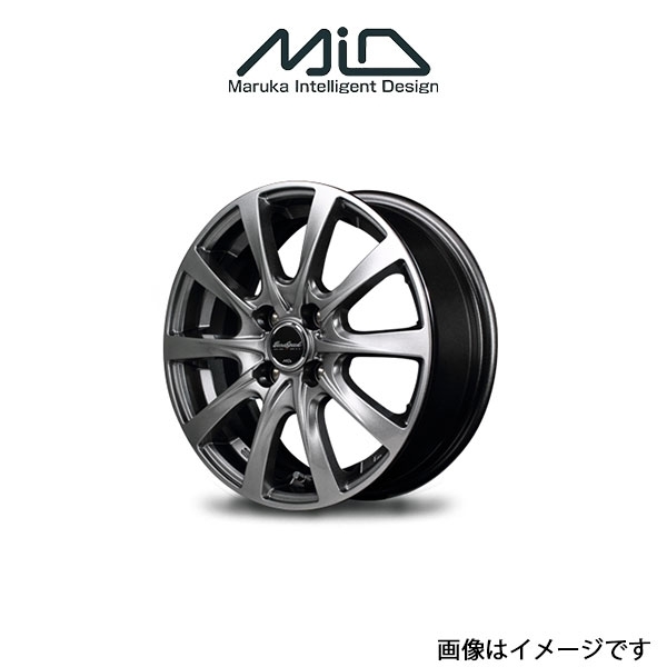 MID ユーロスピード F10 アルミホイール 1本 ピクシスジョイ LA250A/LA260A(15×4.5J 4-100 INSET45 メタリックグレー)EUROSPEED F10_画像1