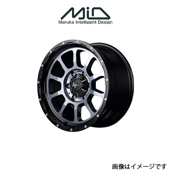 MID ナイトロパワー M10パーシング アルミホイール 1本 ハイラックスサーフ 210系(17×8J 6-139.7 INSET20 ブラック)NITRO POWER_画像1