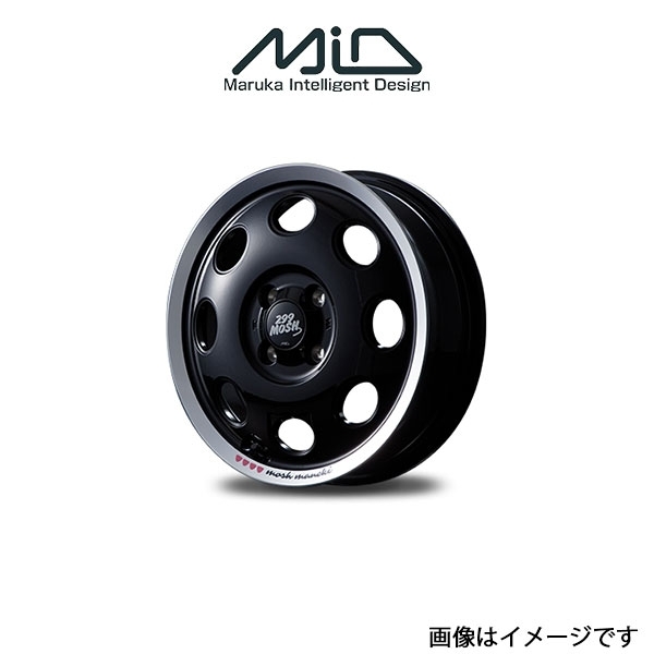 MID 299モッシュ マネキ アルミホイール 1本 N-ONE JG1/JG2(15×4.5J 4-100 INSET45 Kuro)299MOSH MANEKI_画像1