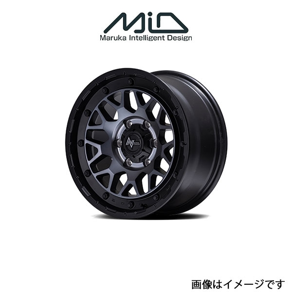 MID ナイトロパワー M29スティンガー アルミホイール 1本 N-ONE JG1/JG2(14×4.5J 4-100 INSET45 セミグロスブラッククリア)NITRO POWER_画像1