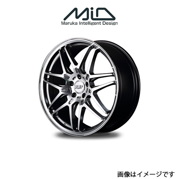 MID RMP 720F アルミホイール 1本 アクセラ アクセラスポーツ BK系(18×7J 5-114.3 INSET55 ハイパーメタルコート/ポリッシュ)