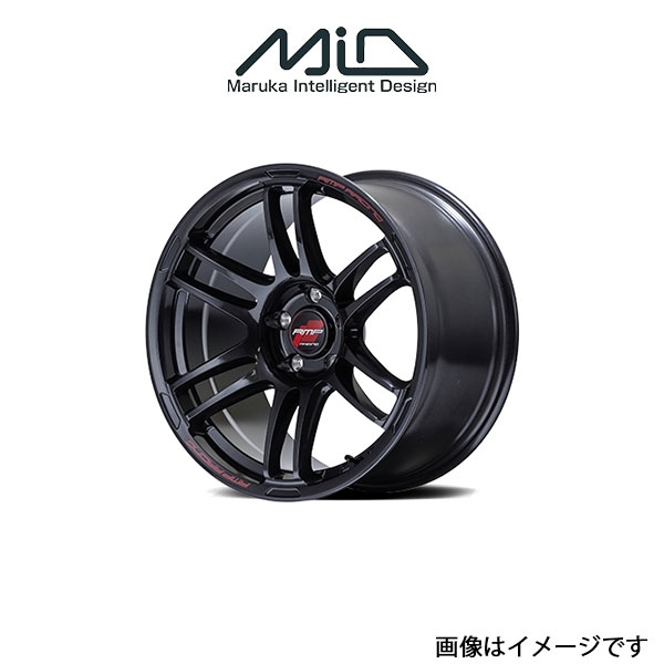 MID RMPレーシング R26 アルミホイール 1本 デミオ DJ系(16×6J 4-100 INSET43 クリスタルブラック)RMP RACING R26_画像1