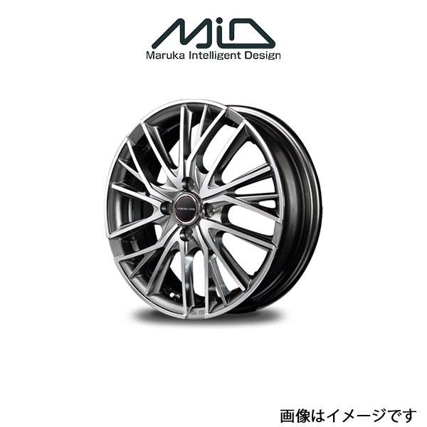 MID ヴァーテックワン ヴァルチャー アルミホイール 1本 フレアワゴン MM53S(14×4.5J 4-100 INSET45 シルバー)VERTEC ONE VULTURE_画像1