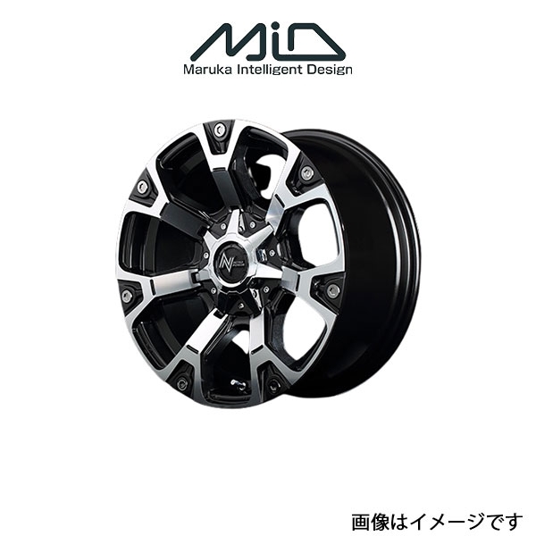 MID ウォーヘッド アルミホイール 1本 デリカD:5 CV1W(17×7J 5-114.3 INSET40 ダークガンメタ+ミラーカット)WARHEAD_画像1