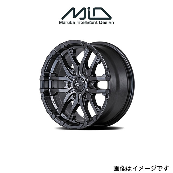 MID ナイトロパワー M26クロスファング アルミホイール 4本 ハイエース/レジアスエース 200系(15×6J 6-139.7 INSET45 バレルブラック)_画像1