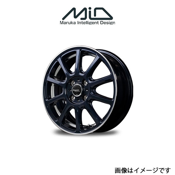 MID ラピッドパフォーマンス ZX10 アルミホイール 4本 ライズ 200系(16×6J 4-100 INSET42 ADブルー)RAPID PERFORMANCE_画像1