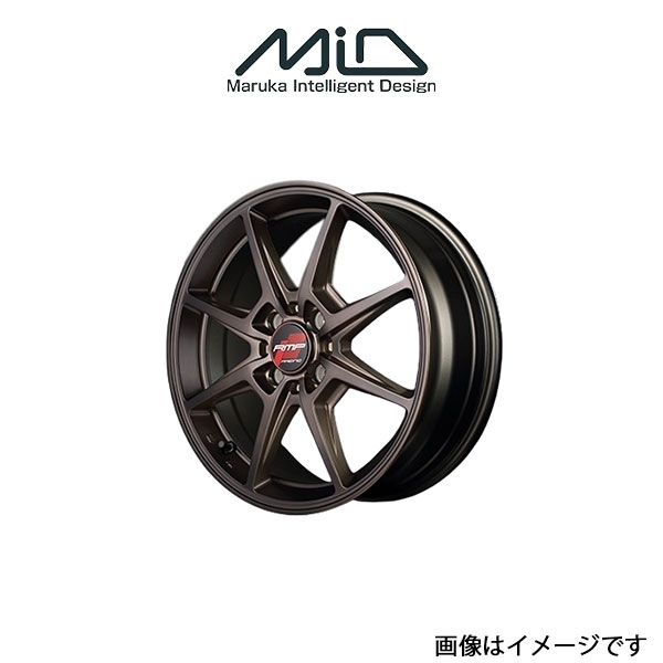 MID RMPレーシング R25 アルミホイール 4本 ノート& ノートe-POWER 12系(16×6J 4-100 INSET43 クラシカルブロンズ)RMP RACING R25_画像1