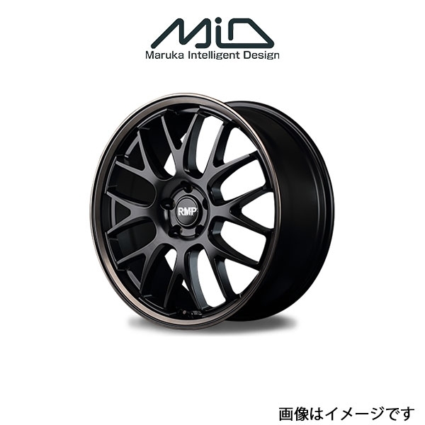 MID RMP 820F アルミホイール 4本 WRX S4tS VAG(18×8J 5-114.3 INSET42 セミグロスブラック/デュアルポリッシュ/ブロンズクリア)_画像1