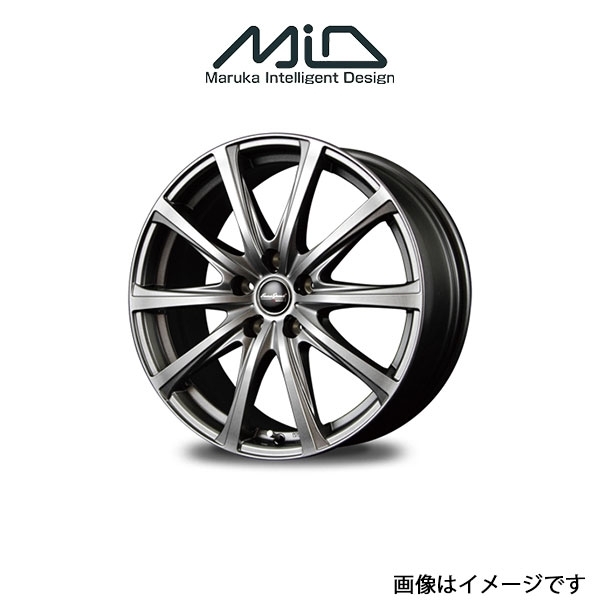 MID ユーロスピード V25 アルミホイール 4本 GS450h/GS350 10系(18×7.5J 5-114.3 INSET38 メタリックグレー)EUROSPEED V25