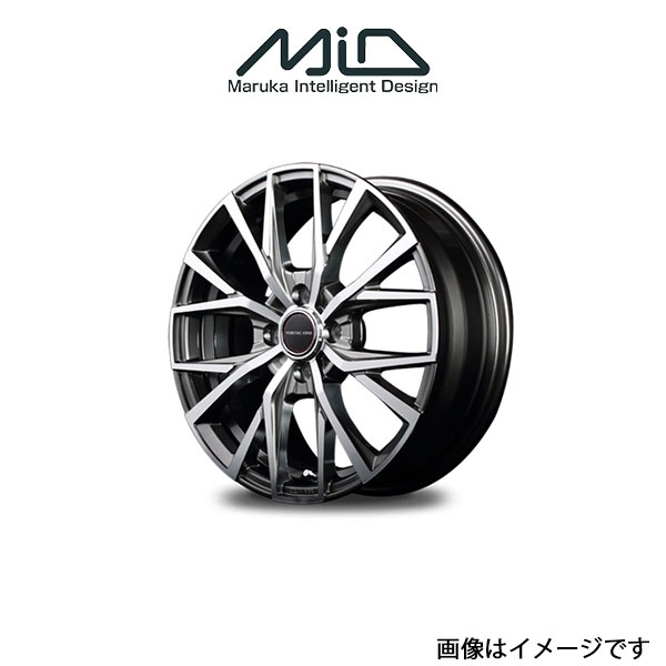 MID ヴァーテックワン アルバトロス アルミホイール 4本 プレオプラス LA300F/LA310F(14×4.5J 4-100 INSET45 シルバー)VERTEC ONE_画像1