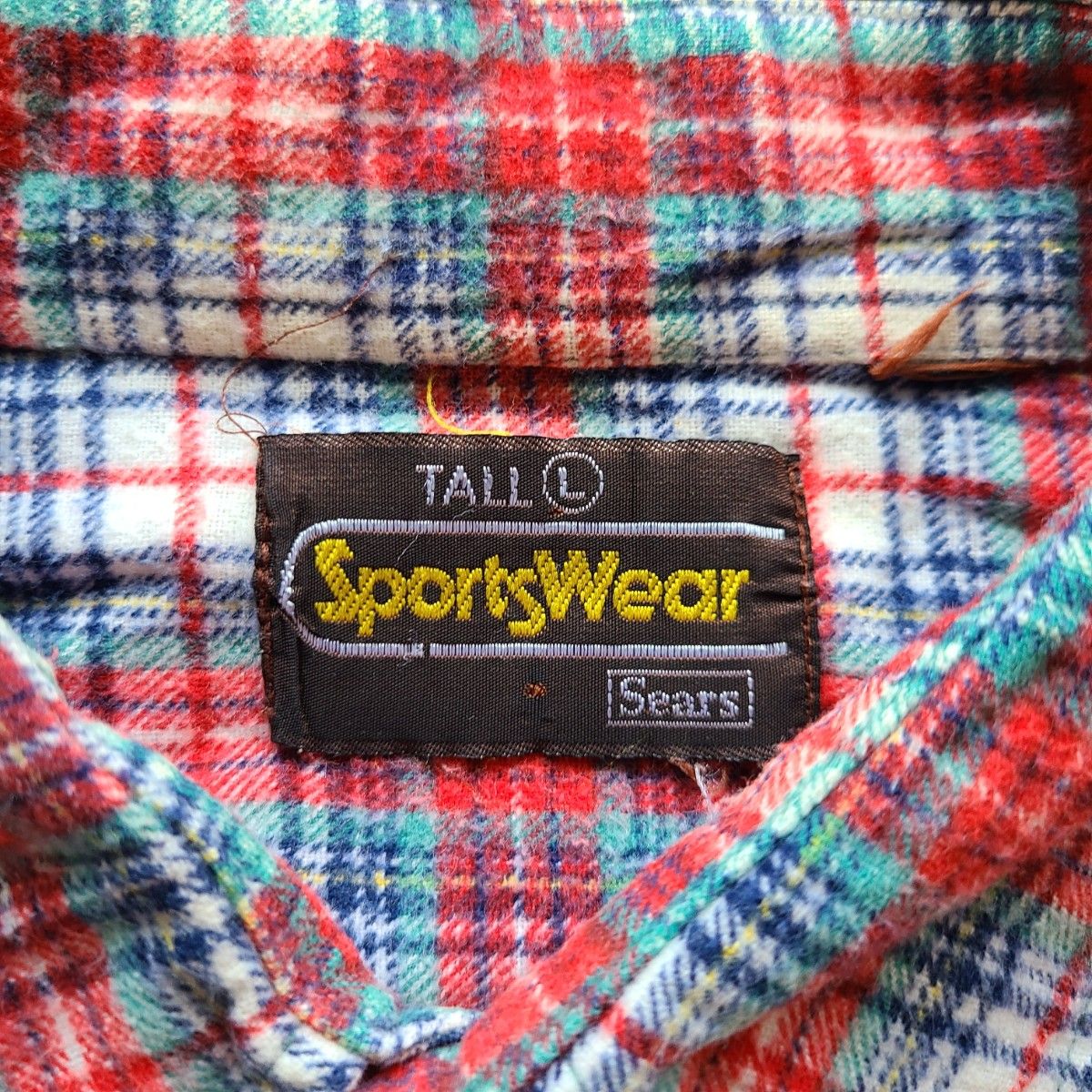 80s vintage Sears シアーズ チェックシャツ ネルシャツ L 80s vintage Sears シアーズ チェックシャツ ネルシャツ L