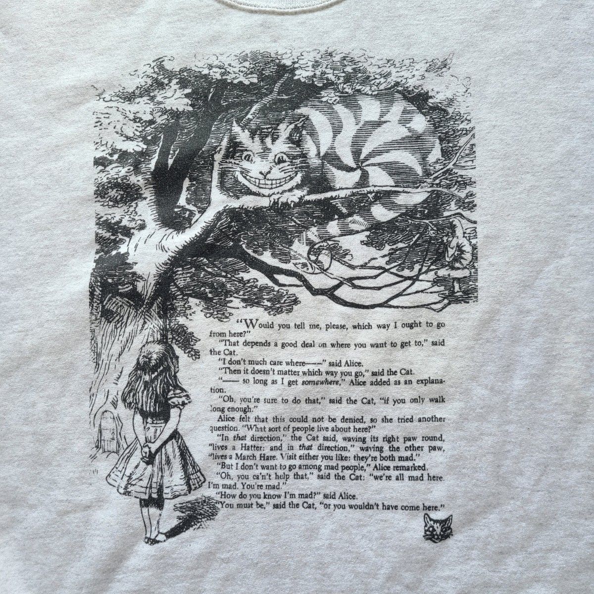 90s vintage 不思議の国のアリス スウェット チェシャ猫 90s vintage 不思議の国のアリス スウェット チェシャ猫