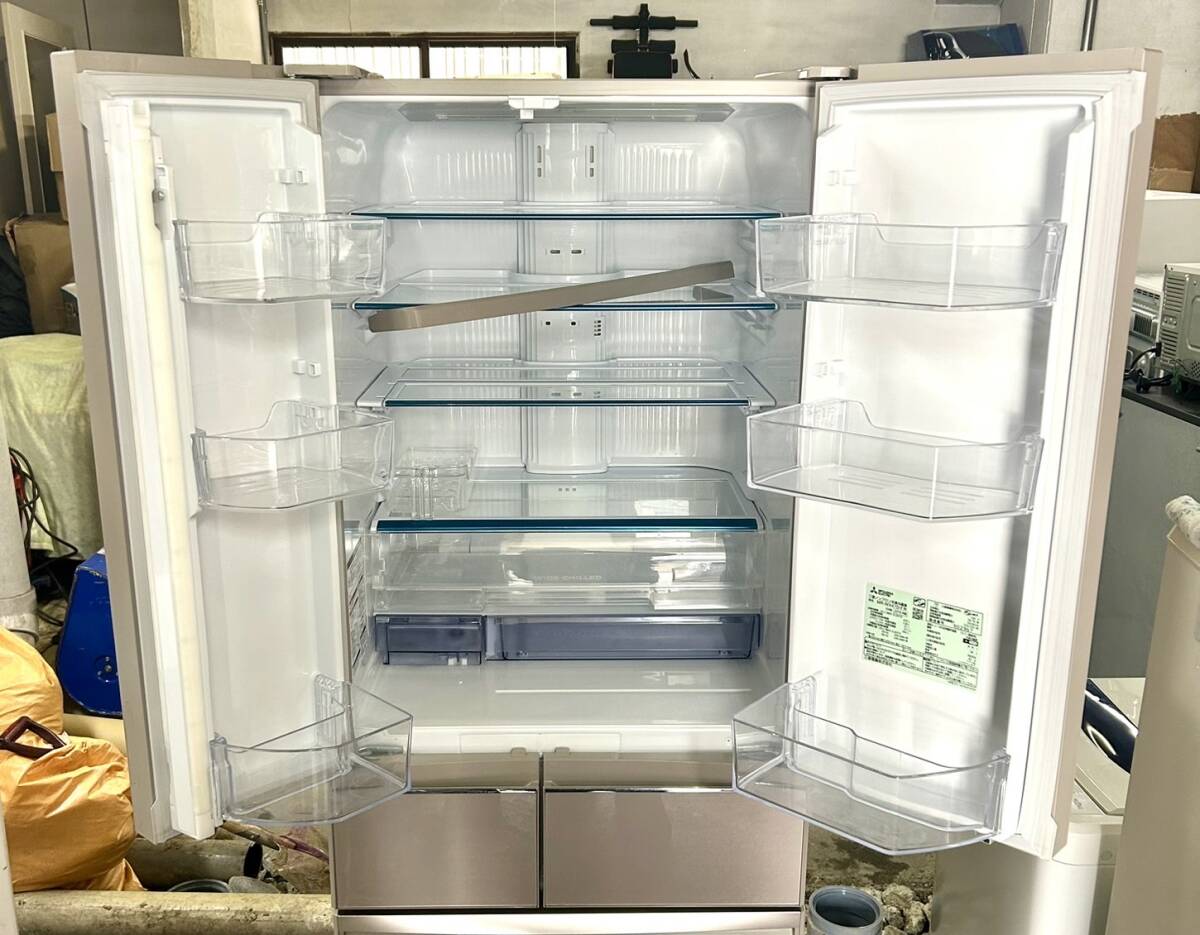 即決】三菱 6ドア冷蔵庫 470L 2018年製 MR-WX47D-F 自動製氷 即決】三菱 6ドア冷蔵庫 470L 2018年製 MR-WX47D-F 自動製氷