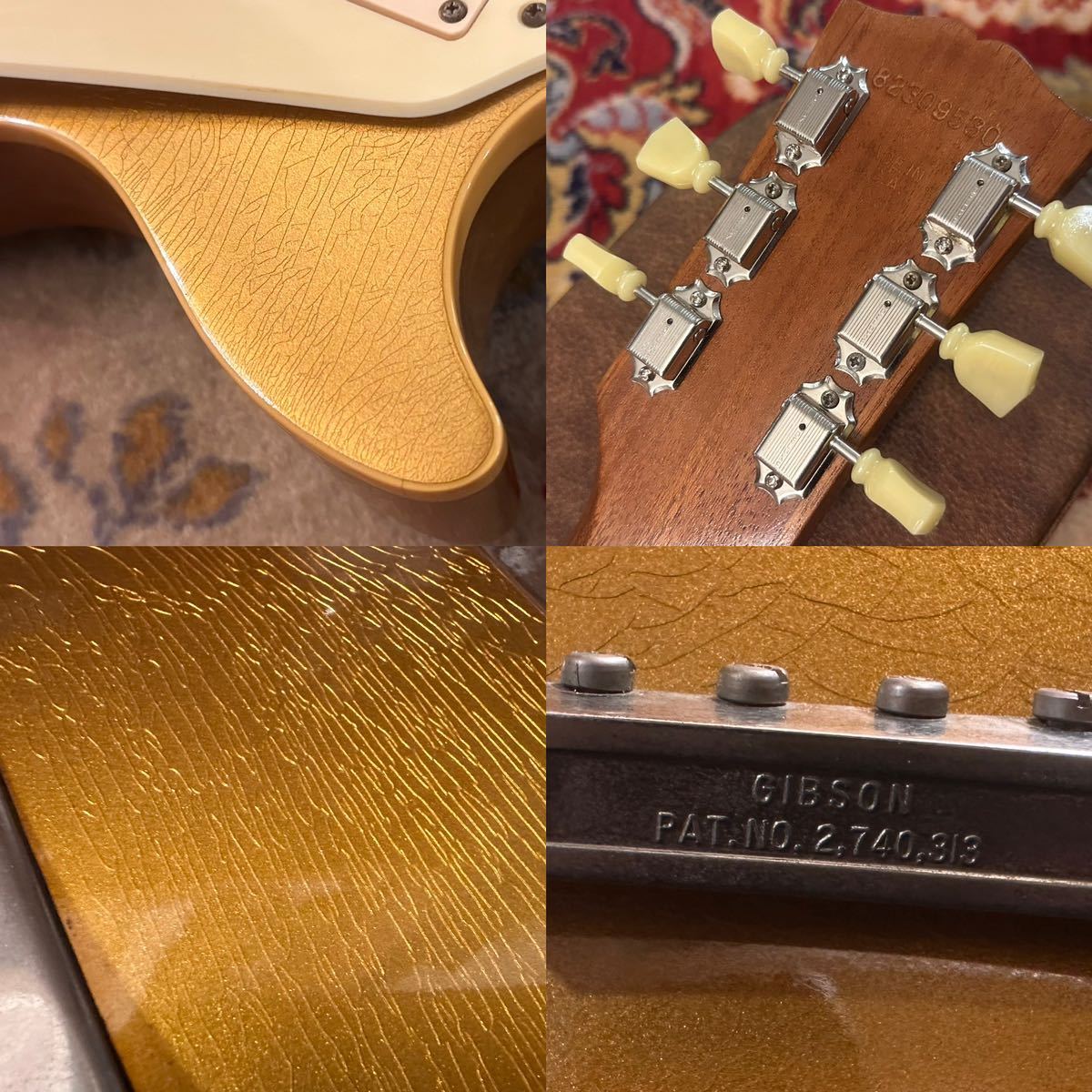 希少個体 1989年製 Gibson LesPaul Standard Gold Top Reissue 1956 PAT.NO.2.740.313 ギブソン レスポール ゴールドトップ 80s ヒスコレ の画像10