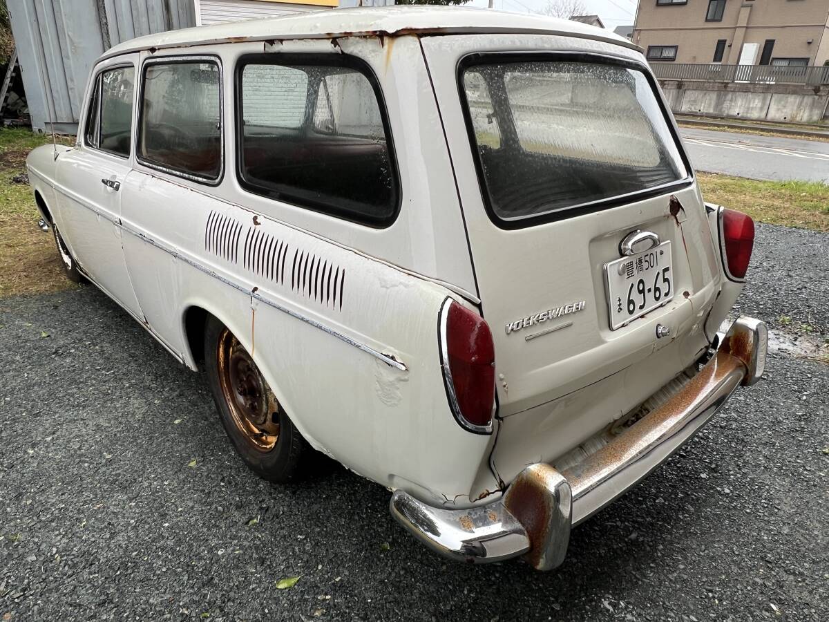 1968年 VW TYPE3 VARIANT 検6年11月 実働走行可 レストアベース車 square backの画像4