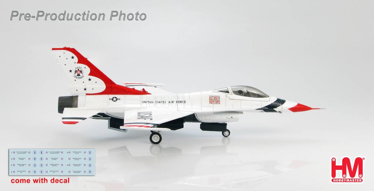 ホビーマスター / 1 : 72 / F-16 C / サンダーバーズ / Thunderbirds / 2010 / HA3815 / 機番シール付き / HOBBY MASTER / 未使用品_画像1