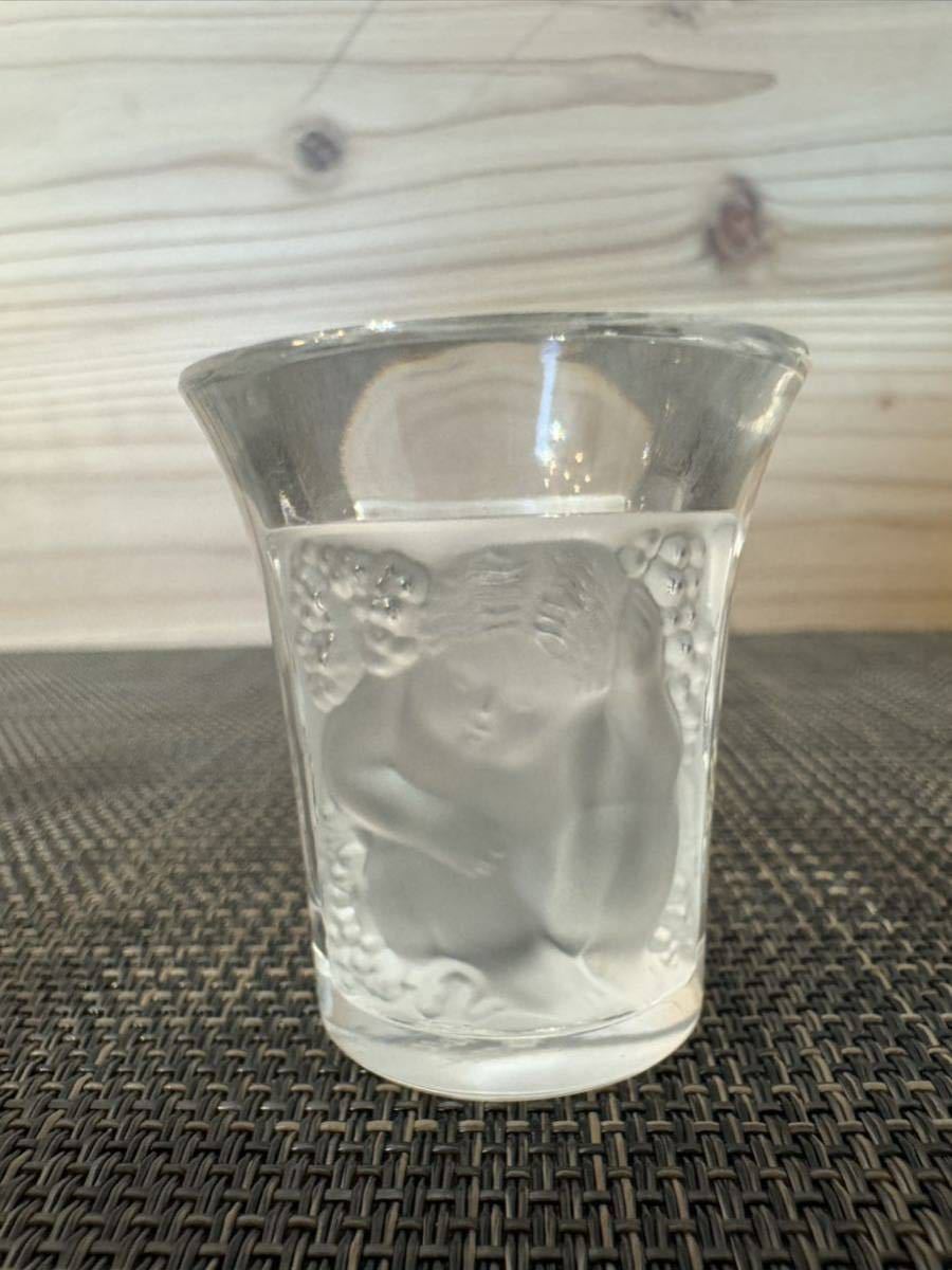 ☆LALIQUE ラリック アール・デコ ガラス工芸品☆ショットグラス 冷酒グラス☆伝統工芸品☆2個セット☆ペアグラス☆_画像7