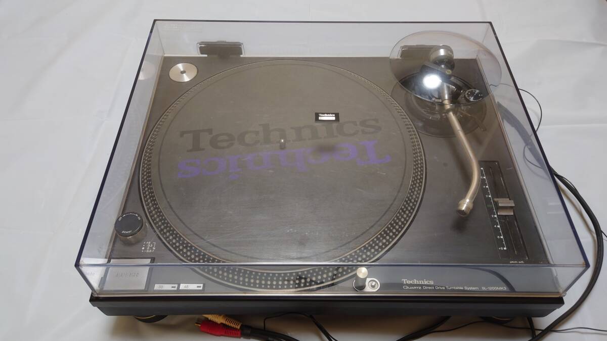 【ターンテーブル】Technics SL-1200MK3-K 箱付き テクニクス DJ向けレコードプレーヤー_画像1