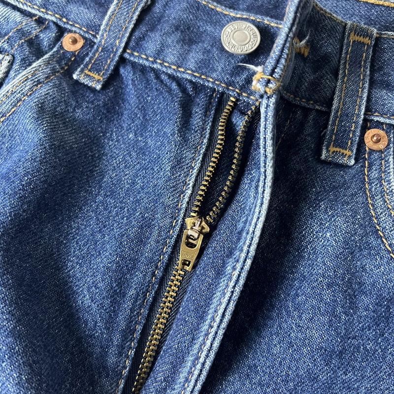 濃紺 90s USA製 Levis 505 0216 デニム パンツ 31 30 / 90年代 アメリカ製 リーバイス オールド ジーンズ ジーパン ブルー_画像6