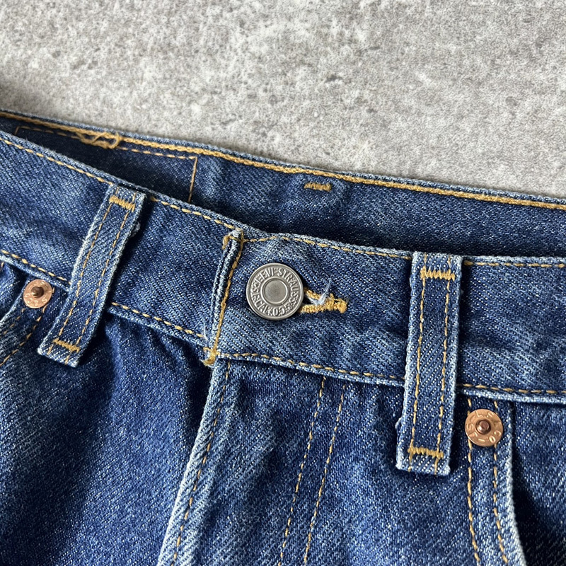 濃紺 90s USA製 Levis 505 0216 デニム パンツ 31 30 / 90年代 アメリカ製 リーバイス オールド ジーンズ ジーパン ブルー_画像4