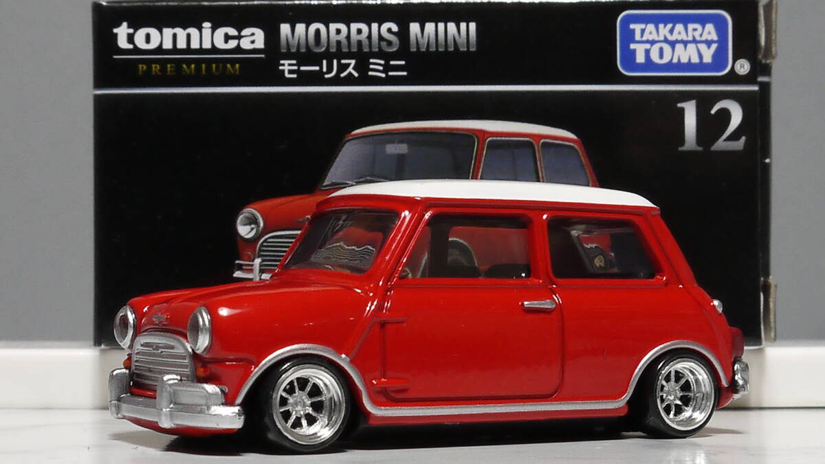 トミカプレミアム改 1/50 モーリスミニ ワタナベ アルミ 深リム ミニクーパー オースチン ローバー 街道レーサー 国産名車 旧車_画像5