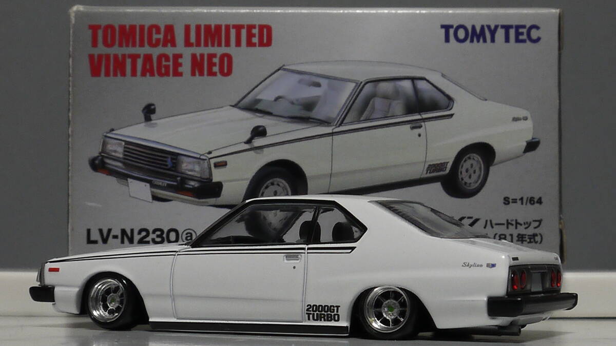 絶版トミカリミテッド改 1/64 日産スカイランジャパン 2ドア 2000ターボ ハヤシ アルミ製 深リム 旧車 グラチャン 街道レーサー 国産名車　_画像5