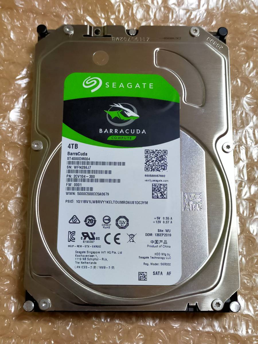 【使用時間 77H】SEAGATE 4TB HDD ST4000DM004_画像1