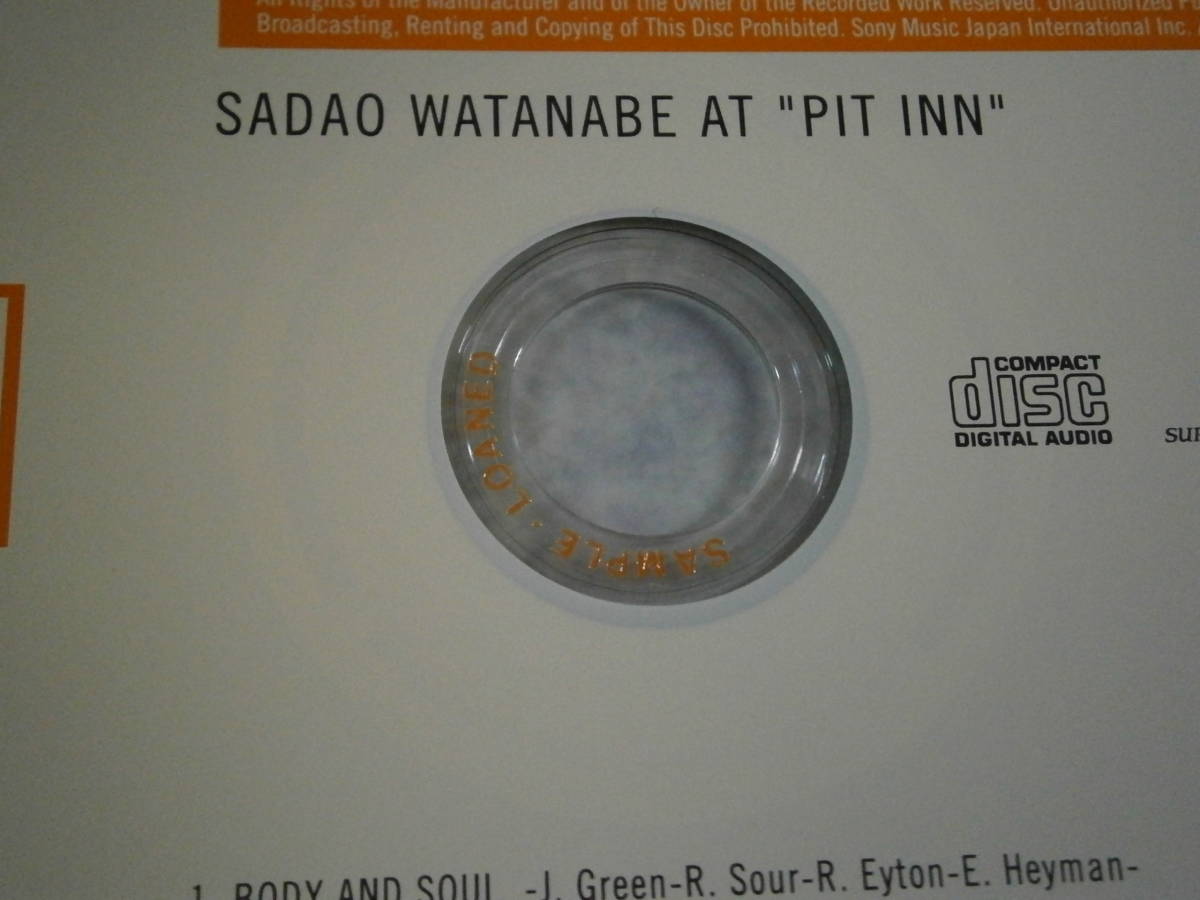 CD 渡辺貞夫/アット・ピット・イン SADAO WATANABE/AT PIT INN SICP-10050 (Hybrid SACD) 見本盤・サンプル 紙ジャケ_画像5