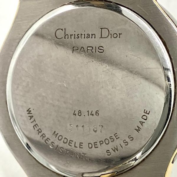 仙4＆31 Christian Dior 48.146 デイト レディース クォーツ 時計 クリスチャンディオール コンビ 腕時計_画像7
