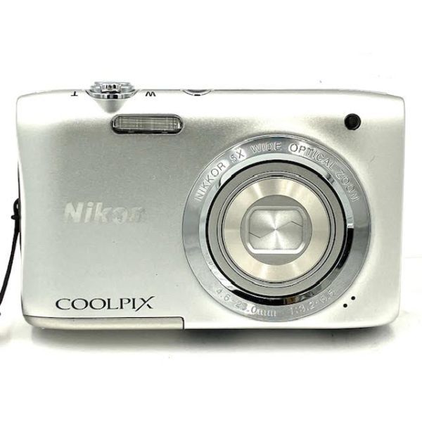 仙36 Nikon COOLPIX S2900 デジカメ コンデジ デジタルカメラ コンパクトカメラ シルバーボディ ニコン クールピクス_画像1