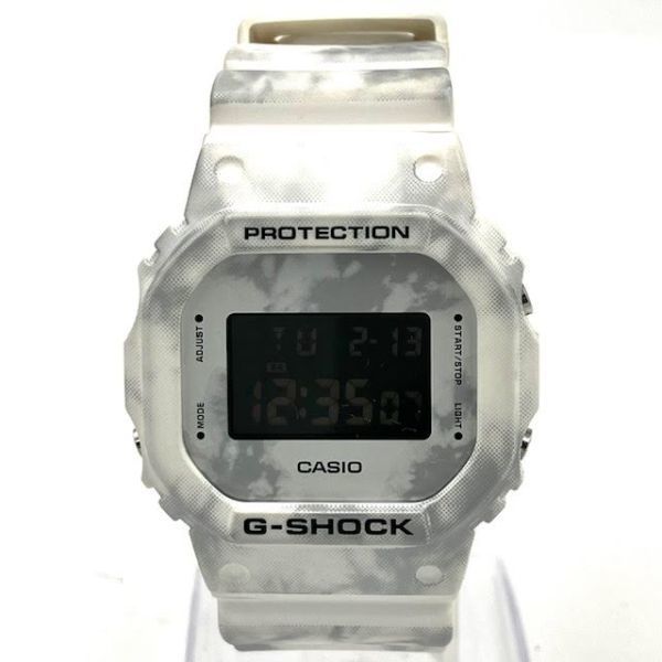 仙19【稼働】CASIO G-SHOCK DW-5600GC 腕時計 クォーツ デジタル ORIGIN 5600 SERIES GRUNGE SNOW CAMOUFLAGE カシオ Gショック カモフラ_画像3