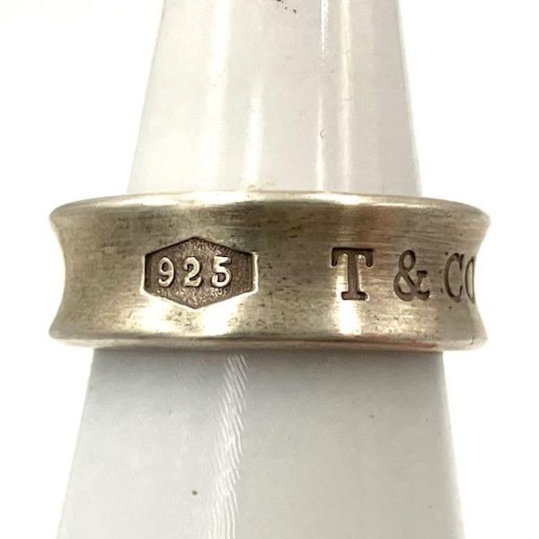 仙22＆35 TIFFANY&CO. 1837 ナロー リング SV925 10号 シルバーリング ティファニー 指輪 アクセサリーの画像2