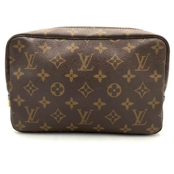 仙9 LOUIS VUITTON トゥルーストワレット23 M47524 コスメポーチ ルイヴィトン モノグラム ブラウン_画像1