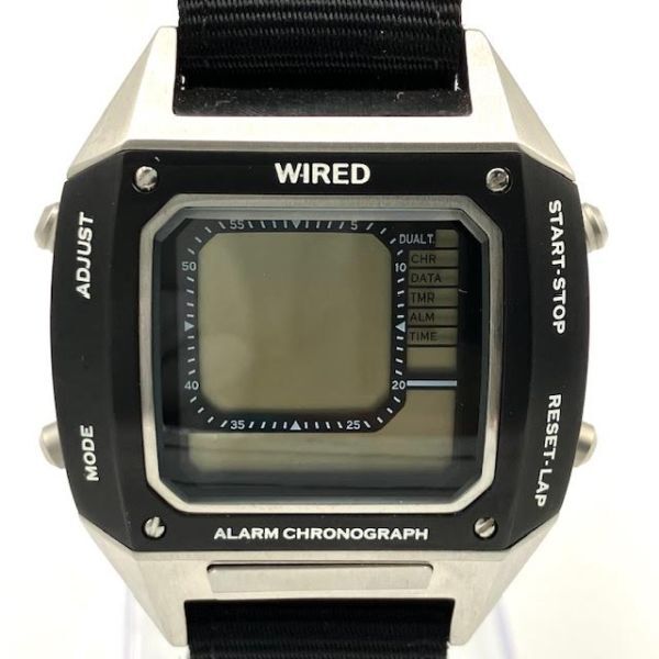 仙12 SEIKO WIRED × BEAMS W865-KKB0 腕時計 クォーツ デジタル クロノグラフ スクエア BEAMSコラボ セイコー ワイアード ビームス_画像1