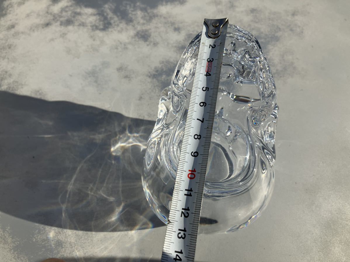 クリスタルスカル風 ドクロ ガラス 1kgの画像10
