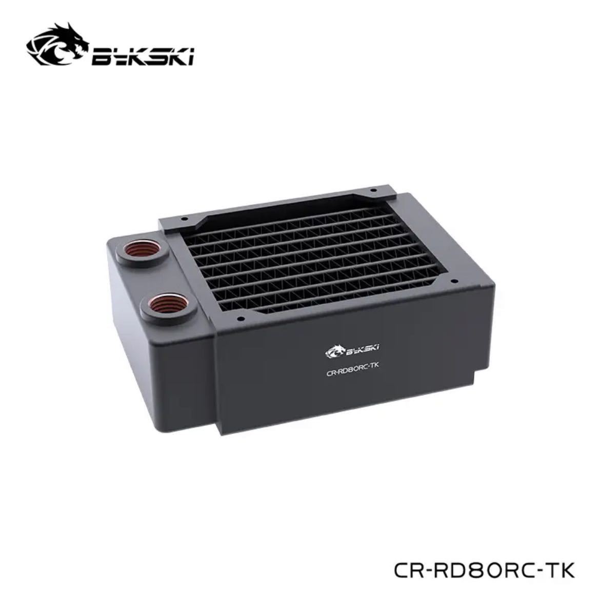 Bykski black black water cooling 80 millimeter copper radiator approximately 40 millimeter. thickness server 8 centimeter fan CR-RD80RC-TK compact 