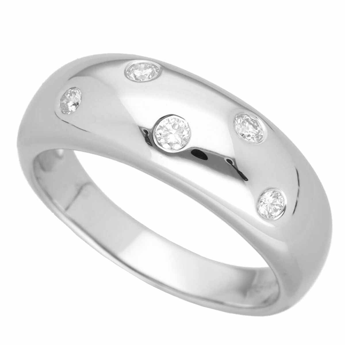 全ての Vecchio Ponte ポンテヴェキオ 約17号 ホワイトゴールド WG K18 750 ダイヤモンド(0.20ct)リング ポンテヴェキオ