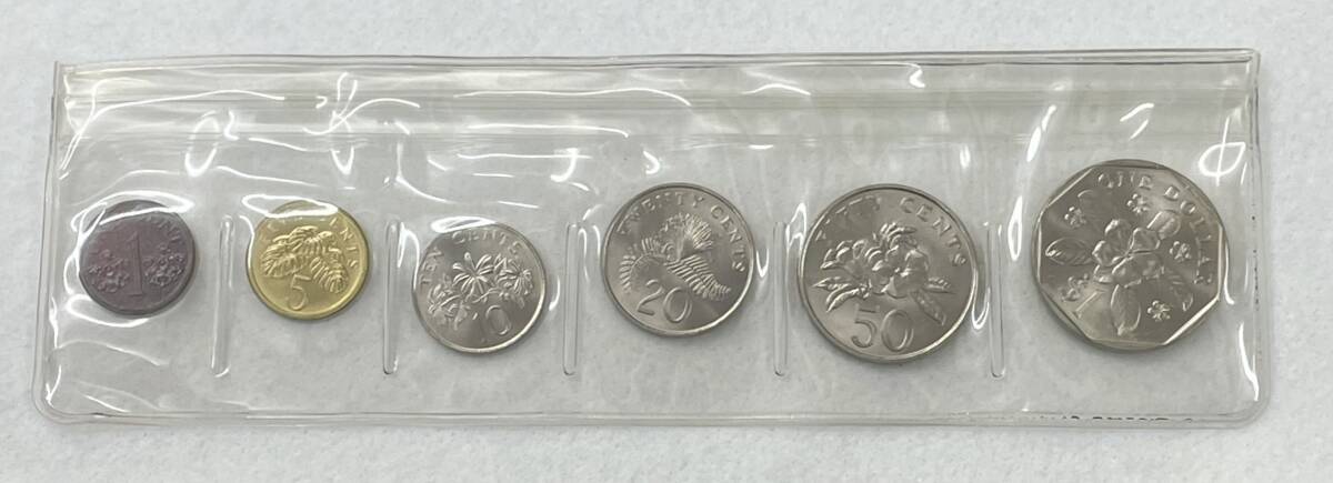 #327 1986年 シンガポール ミント 6枚セット 外貨 外国コイン トラ/虎/タイガー ケース入_画像2