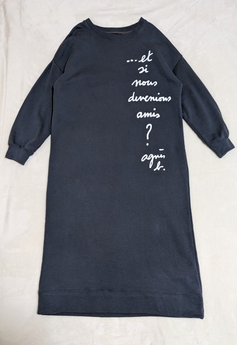 To b by agnes b メッセージワンピース 36 トゥービーバイ To b by agnes b メッセージワンピース 36 トゥービーバイ