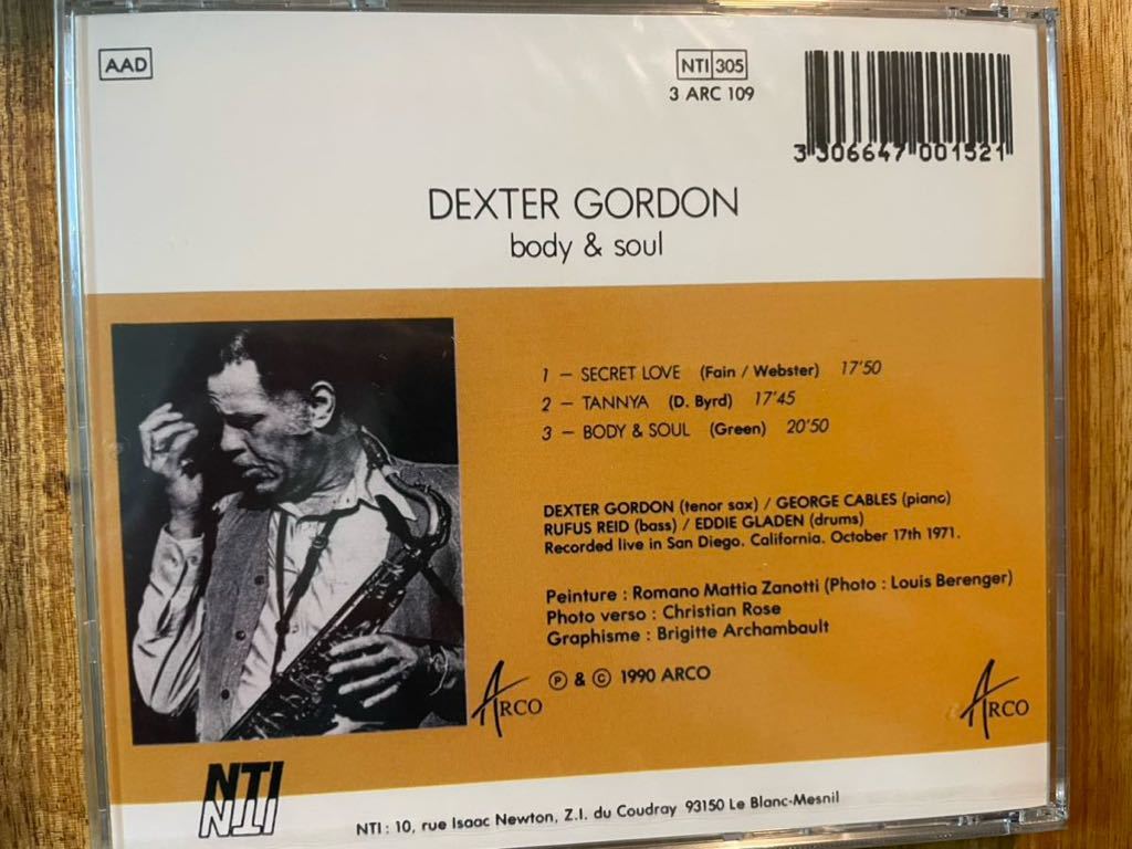 CD DEXTER GORDON / BODY & SOUL_画像2